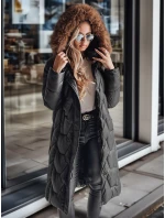Dámská prošívaná dlouhá bunda WINTERACT černá FashionStreet TY4778 Dámská prošívaná dlouhá bunda WINTERACT černá FashionStreet TY4778