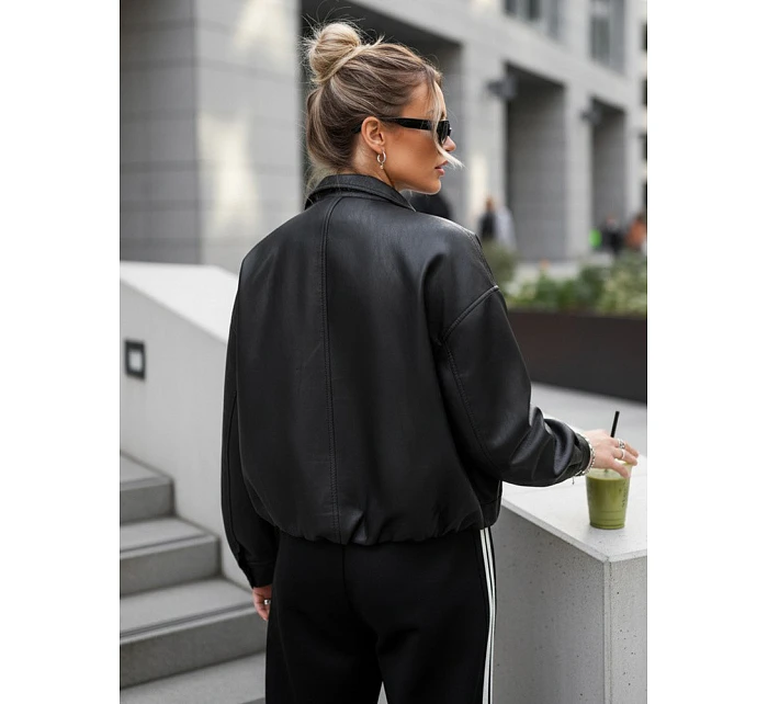 Kurtka damska z oversize z  czarna model 22042902 - FashionStreet