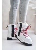 Dámské sněhule na tlusté podrážce veganské D.Franklin DFSH371007 bílé