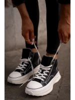 Zateplené Dámské Tenisky Na Platformě Eko Kůže Big Star OO274068 Růžové Zateplené Dámské Tenisky Na Platformě Eko Kůže Big Star OO274068 Růžové