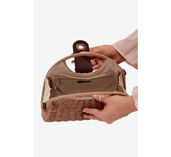 Pletená Malá Kabelka S  Hnědá model 22111716 - Flora&Co