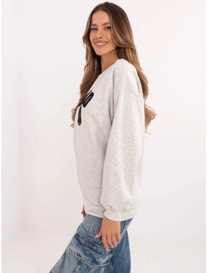 Mikina EM BL 617 model 20811730 světle šedá - FPrice Mikina EM BL 617 model 20811730 světle šedá - FPrice