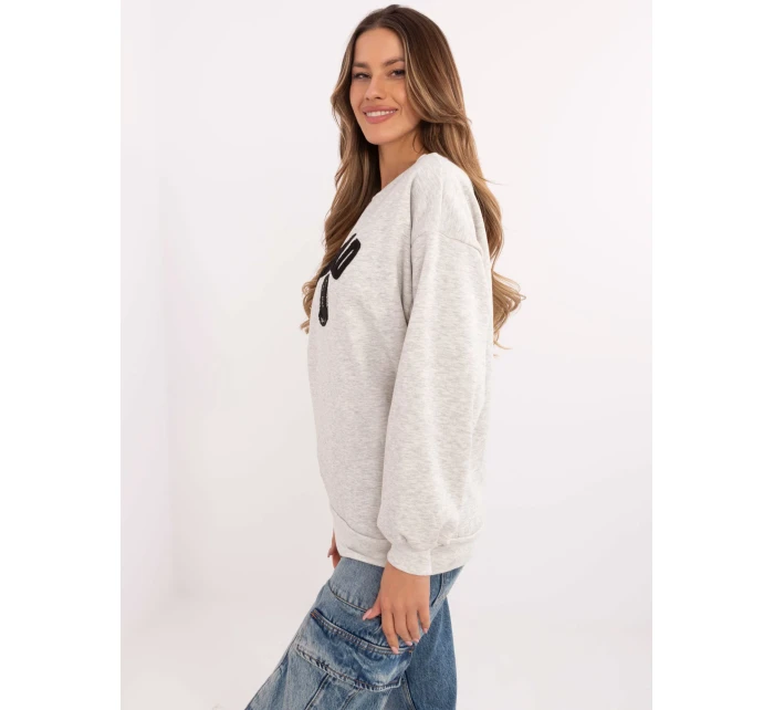 Mikina EM BL 617 model 20811730 světle šedá - FPrice Mikina EM BL 617 model 20811730 světle šedá - FPrice