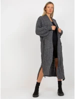 Dámský svetr LC SW model 17650084 tmavě šedý - FPrice Dámský svetr LC SW model 17650084 tmavě šedý - FPrice