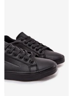 Pánské kožené tenisky Big Star – černé (eko kůže)