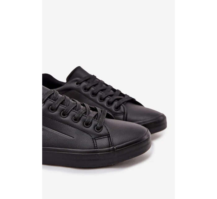 Pánské kožené tenisky Big Star – černé (eko kůže)