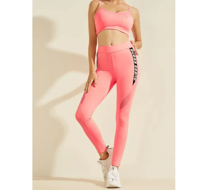 Dámské sportovní legíny O1GA54MC03W - AMPM - Neonově růžové - Guess