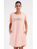 Dámské domácí šaty s krátkým rukávem model 20585156 - Vienetta Dámské domácí šaty s krátkým rukávem model 20585156 - Vienetta
