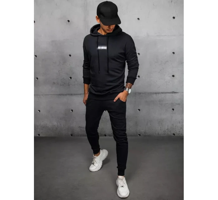 FashionStreet černá pánská tepláková souprava AX0685 FashionStreet černá pánská tepláková souprava AX0685