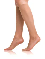Silonkové podkolenky FLY KNEE HIGHS 15 DEN - BELLINDA - almond