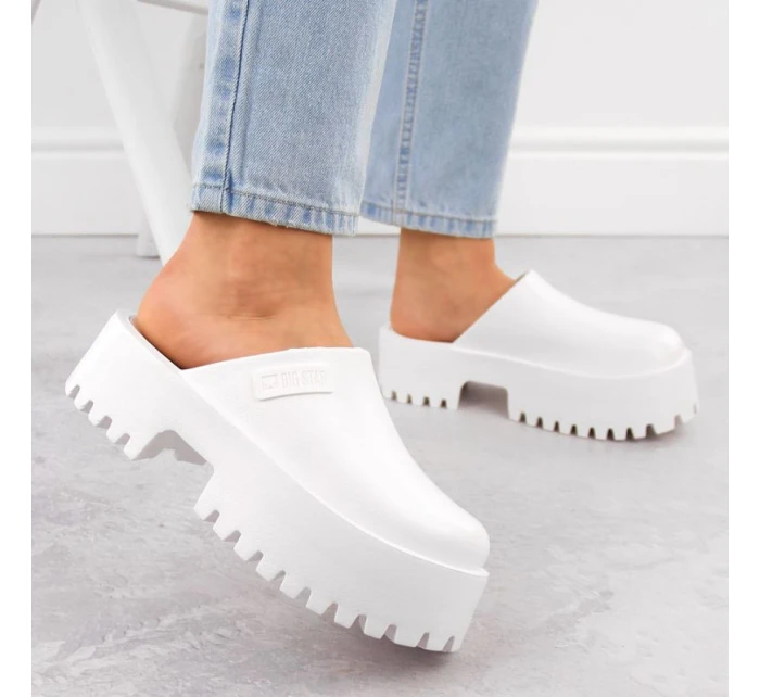 Dřeváky na pevné podrážce Big Star W NN274015 INT2083B