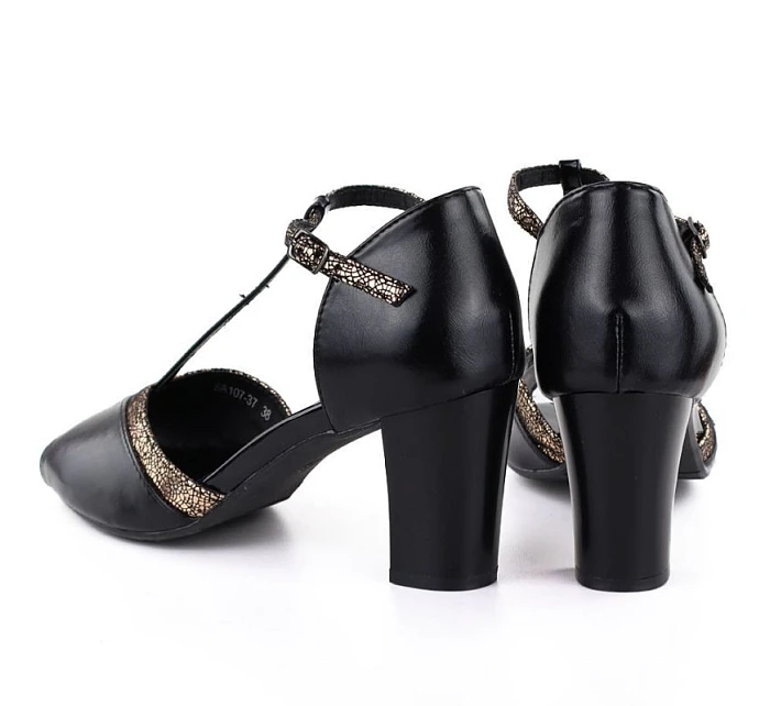 Lodičky s otevřenou špičkou černé M.Daszynski model 22072513 - M. Daszyński