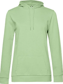 B&C #Hoodie /women Dámská mikina s kapucí 01.W04W light jade