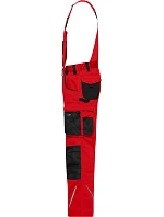 JN (94110) Pracovní kalhoty s laclem Strong red/black model 22533388 - Daiber JN (94110) Pracovní kalhoty s laclem Strong red/black model 22533388 - Daiber