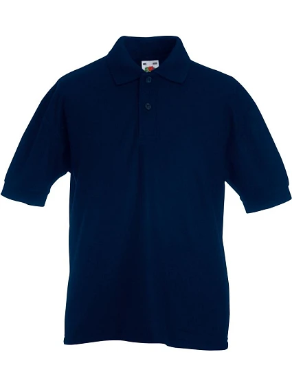 Fruit of the Loom Kids 65/35 Polo Dětské piqué polo 16.3417 deep navy Fruit of the Loom Kids 65/35 Polo Dětské piqué polo 16.3417 deep navy