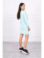 Šaty s 3D grafikou a ozdobnými volány mincovna Šaty s 3D grafikou a ozdobnými volány mincovna