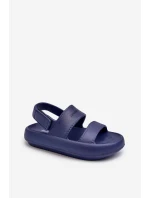 Lehké pěnové sandály na suchý zip ProWater PRO-24-05-01K tmavě modré Lehké pěnové sandály na suchý zip ProWater PRO-24-05-01K tmavě modré