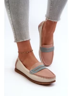 Dámské mokasíny z eko kůže růžové model 21661270 - EVENTO Dámské mokasíny z eko kůže růžové model 21661270 - EVENTO