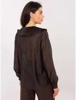 Košile IT KS 28990.05P tmavě hnědá