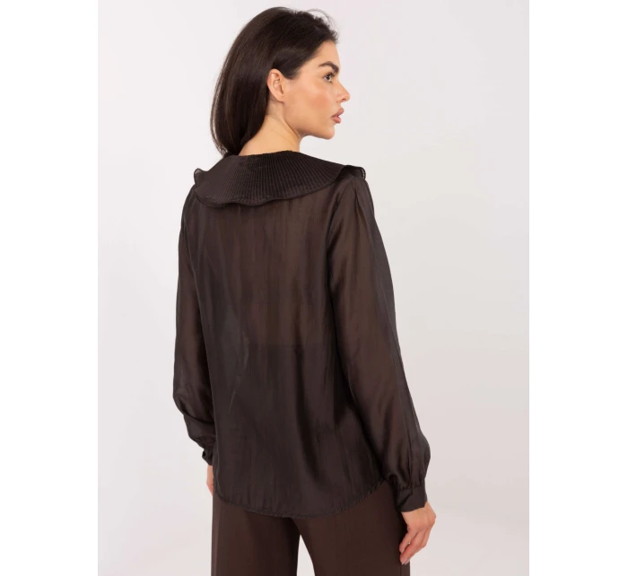 Košile IT KS 28990.05P tmavě hnědá