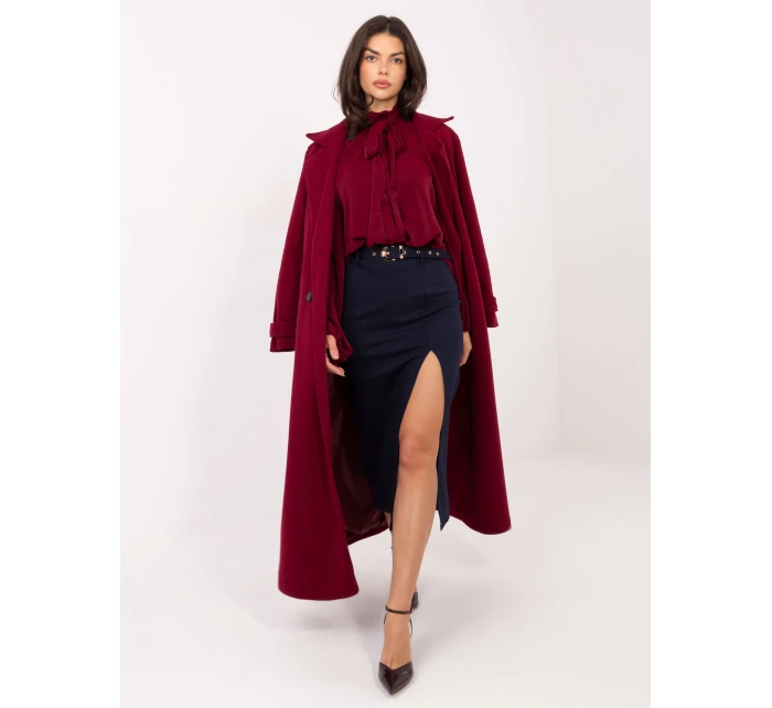 Koszula IT KS model 21795616 bordowy - FPrice Koszula IT KS model 21795616 bordowy - FPrice