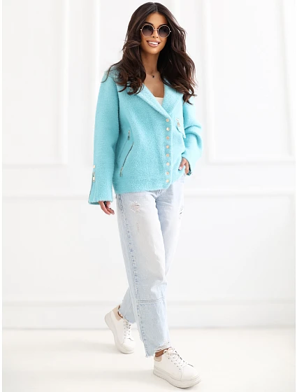 Kurtka MBM KR model 22267710 turkusowy - FPrice Kurtka MBM KR model 22267710 turkusowy - FPrice