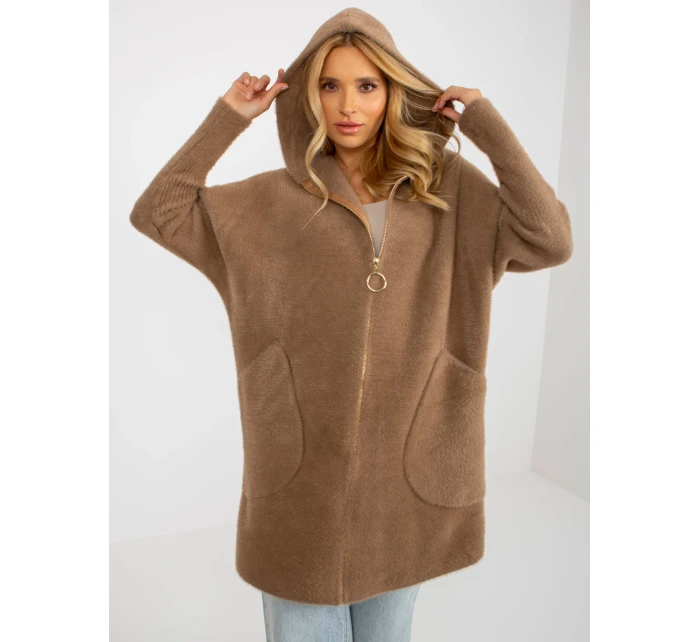 Dámský kabát MBM EN světle hnědá model 18140239 - FPrice Dámský kabát MBM EN světle hnědá model 18140239 - FPrice