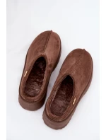 Dámské nízké sněhule na platformě Yrenna – hnědé Dámské nízké sněhule na platformě Yrenna – hnědé