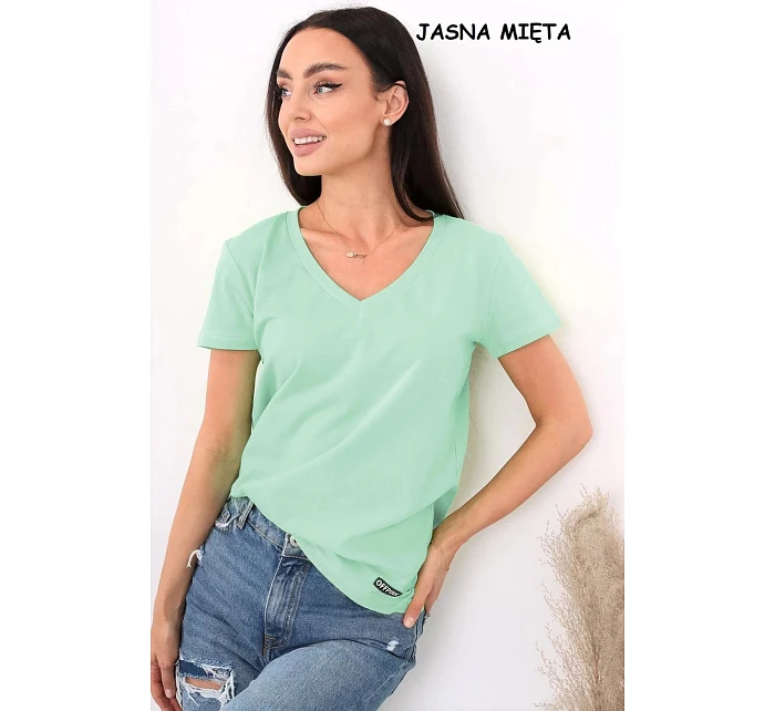 Dámské tričko Serek s krátkým rukávem hnědé - Off Pink