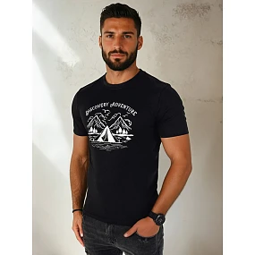 Pánské tričko s potiskem černé Dstreet model 21973783 - FashionStreet