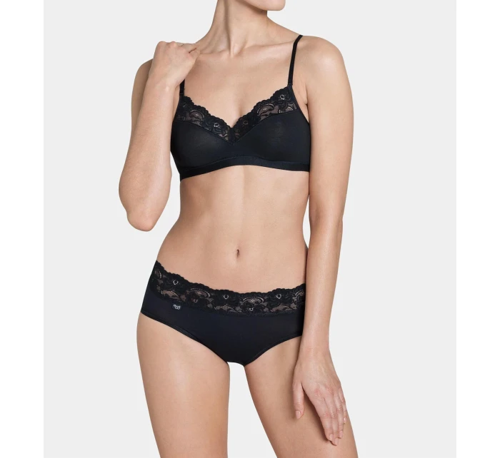 Dámské kalhotky sloggi Romance Tai - černé - SLOGGI Dámské kalhotky sloggi Romance Tai - černé - SLOGGI