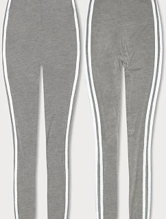 Bavlněné legíny v šedé melanžové barvě model 18556697 - J.STYLE