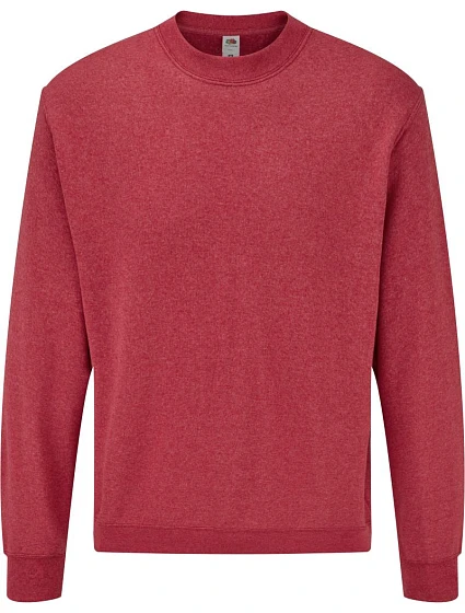 Fruit of the Loom Classic Set-In Sweat Mikina 16.2202 vintage heather red
