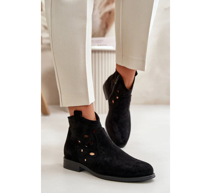 Dámské Botky S Na Zip Černé model 21668174 - S.Barski