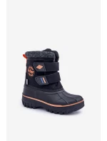 Dětské Sněhové Boty Na Suchý Zip Lee Cooper LCJ-24-44-2865K Černé