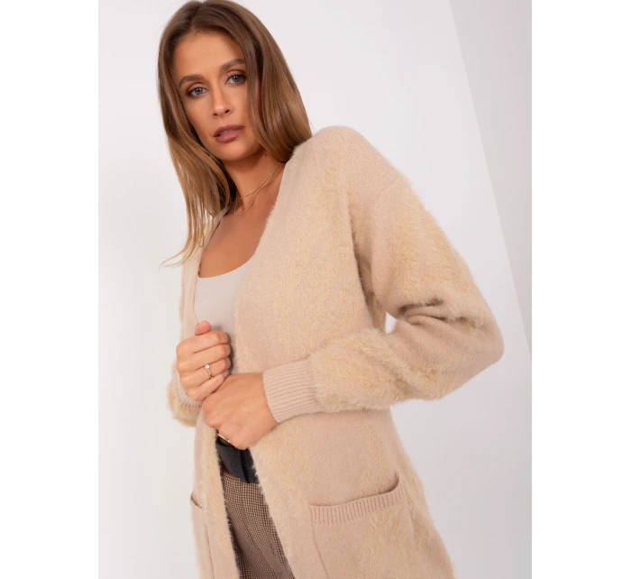 Sweter AT SW model 18990696 beżowy - FPrice Sweter AT SW model 18990696 beżowy - FPrice