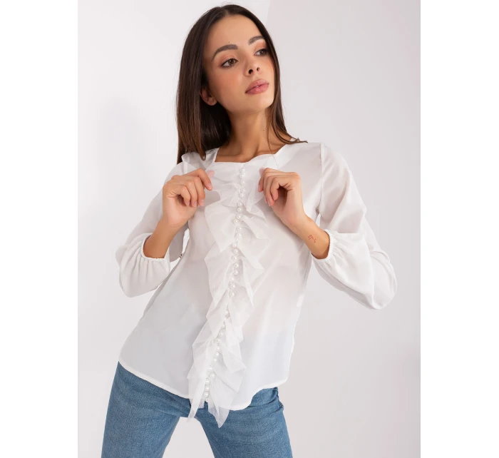 Bluzka LK BZ model 18865941 ecru - FPrice Bluzka LK BZ model 18865941 ecru - FPrice