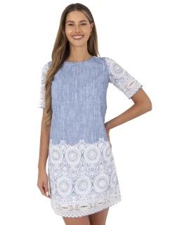 Šaty LK SK 506836 1.74P modrá