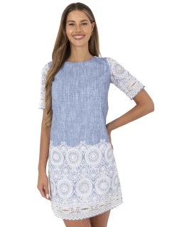 Šaty LK SK 506836 1.74P modrá