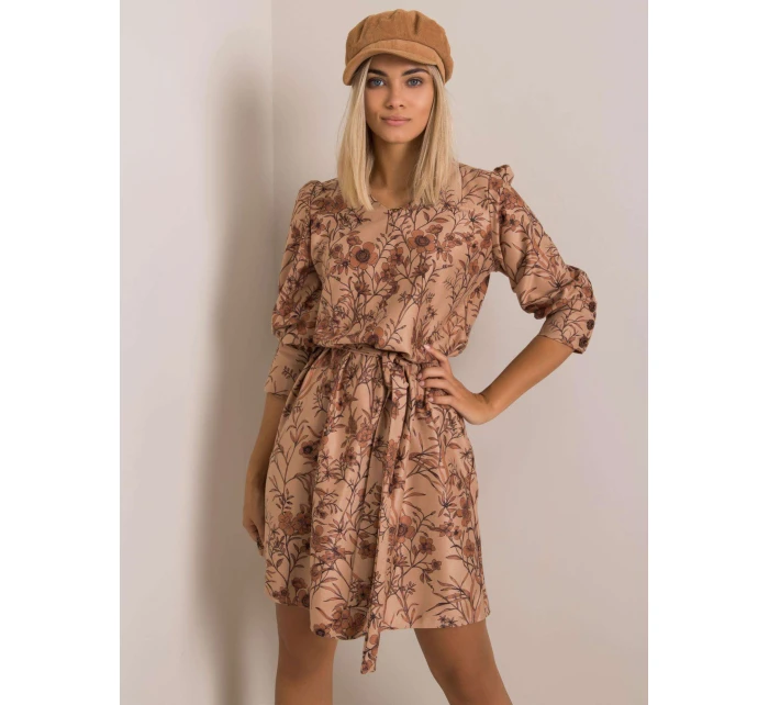 Šaty LK SK 508143.72P světle hnědé