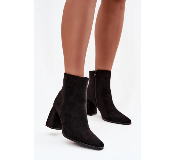 Boty na podpatku model 219842 Step in style Boty na podpatku model 219842 Step in style