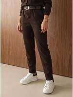 Dámská souprava s blůzou a kalhotami, hnědá, FashionStreet AY1237 Dámská souprava s blůzou a kalhotami, hnědá, FashionStreet AY1237