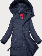 Dámská přechodná bunda s kapucí LHD tmavě modrá (LHD-24585)