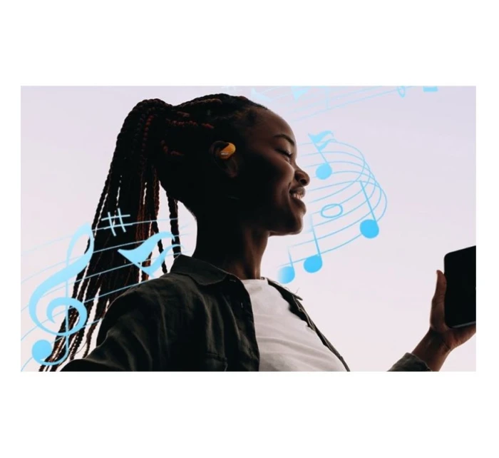 Bezdrátová sluchátka  s otevřenou BT černá model 21863478