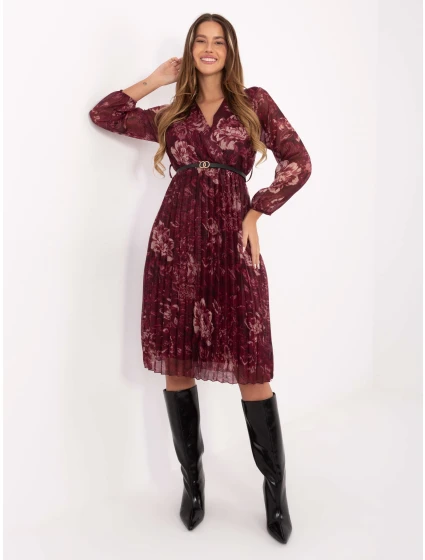 Šaty IT SK 10536 2.35 bordó Šaty IT SK 10536 2.35 bordó
