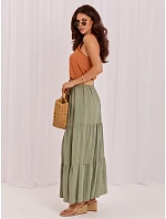 Spódnica MO SD model 22272220 khaki - FPrice Spódnica MO SD model 22272220 khaki - FPrice