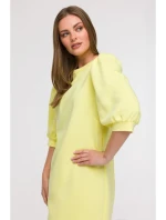 Šaty áčkového střihu s rukávy model 21047127 - BeWear