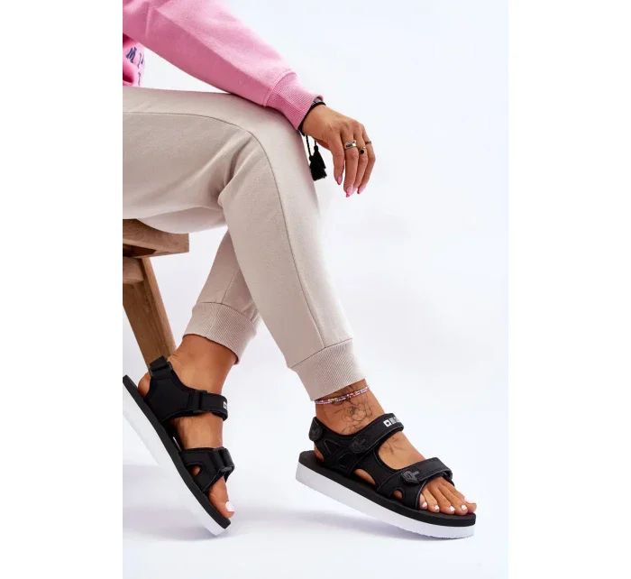 Dámské sportovní sandály na platformě Big Star LL274789 Černé Dámské sportovní sandály na platformě Big Star LL274789 Černé