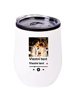 Personalizovaný cestovní termohrnek "BOWL" s motivem přehrávače Personalizovaný cestovní termohrnek "BOWL" s motivem přehrávače