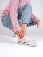 Exkluzívní dámské růžové tenisky bez podpatku Exkluzívní dámské růžové tenisky bez podpatku